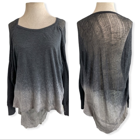Raquel Allegra Gray Ombre pullover sweater size 1 - Picture 1 of 10